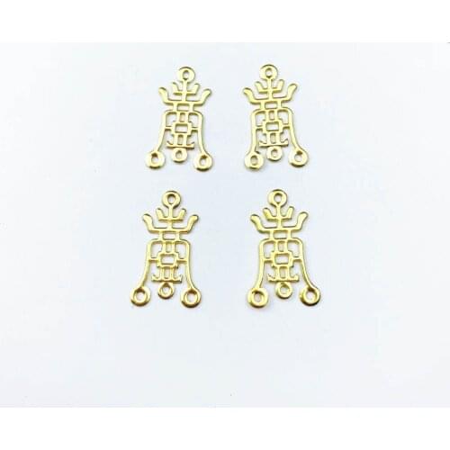 50pcs Metal Flower Filigree Wraps Crafts Gift Decoration DIY Cosplay Bridal hair accessories Wholesale Charms