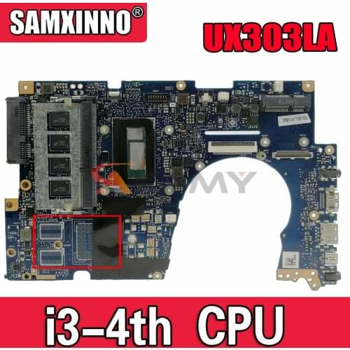 Akemy UX303LN Laptop motherboard for ASUS UX303LA UX303LAB UX303LB UX303LN UX303L original mainboard 4GB-RAM I3-4005U GM