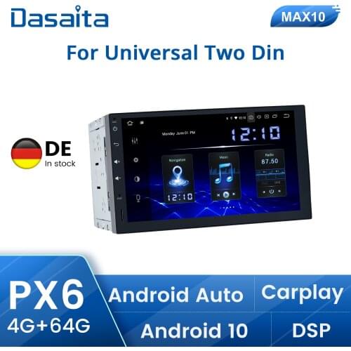 Dasaita 7" IPS Autoradio 2 din DSP android 10.0 Universal Car Multimedia Player 64GB ROM Navigation