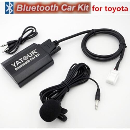 Yatour Car audio Bluetooth Kit for Toyota Avensis Corolla Lexus Scion Digital Music Changer MP3 Player 6+6 pin Aux Adapter