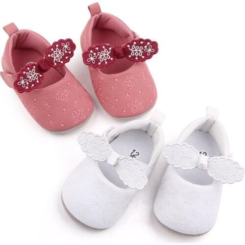 Baby Girls Cotton Shoes Fashion Spring Autumn Toddler Soft Rubber Sole First Walkers Lovely Flower Infant Girls Princess Shoes