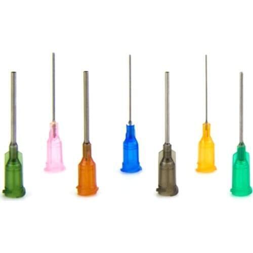 Hot 55Pcs/lot Dispensing Screw Needles Tip For Liquid Dispenser Syringe Syringes for Mixing Liquid