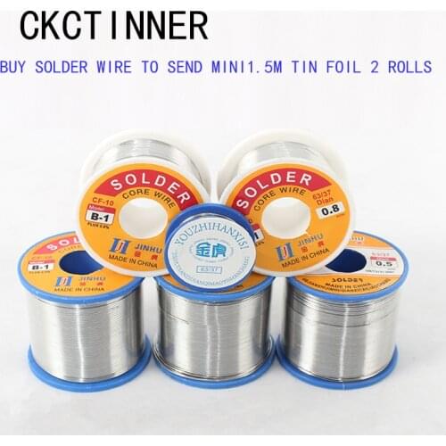 Rosin core soldering wire 0.5/0.6/0.8/1.0mm solder soldering iron welding with lead/lead-free 50g-100g free of washing