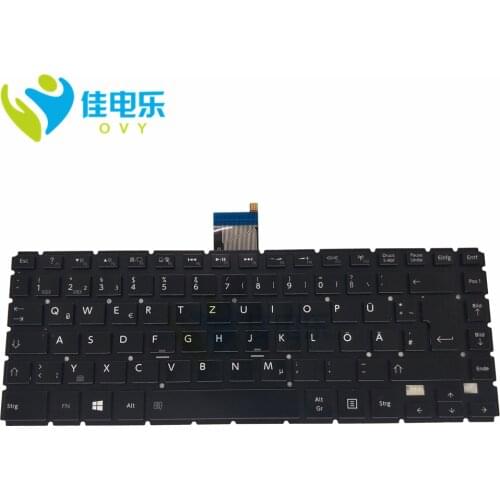 OVY GR German laptop keyboard for TOSHIBA L40-B L40D-B L40T-B L40DT-B E45-b4100 E45-B4200 E45T-B4100 with Backlit AECZ1G00110