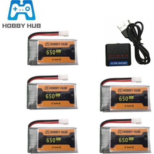 3.7V 650mAh Lipo Battery charger set For SYMA X5C X5C-1 X5 H5C X5SW RC drone Spare Parts 852540 3.7V Lipo Rechargeable Battery