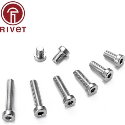 M6 M8 M10 M12 A2-70 Stainless Steel 304 DIN7984 Hex Hexagon Socket Thin Low Short Profile Head Allen Cap Screw Bolt 50/100 PCS