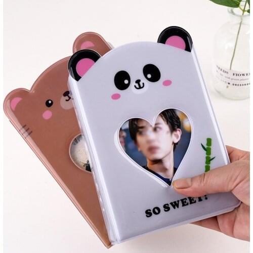 Cute Cartoon Album Holds 64 Pcs 3 Inch Mini K-pop Star Card Collect Book Fuji Instax & Name Card 7s 8 25 50s Photo Album