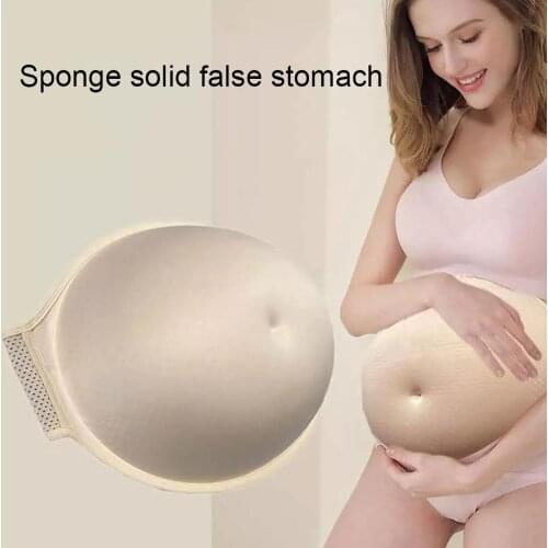 New Fake Belly Artificial Skin Color Fake Pregnant Tummy Belly Pregnancy Pregnant Bump Cloth Bag Performance Props