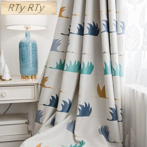 New Scenic Curtains for Windows Drapes Modern Elegant Printing Shade Curtain For Living Room Bedroom Curtains