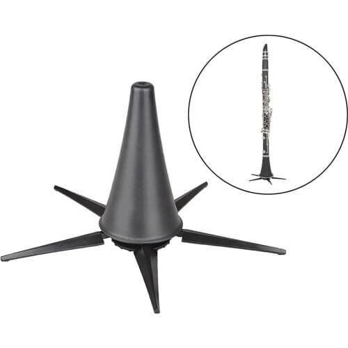 Clarinet Stand Bracket Foldable Flute Holder with Split Design, More Stable and Durable