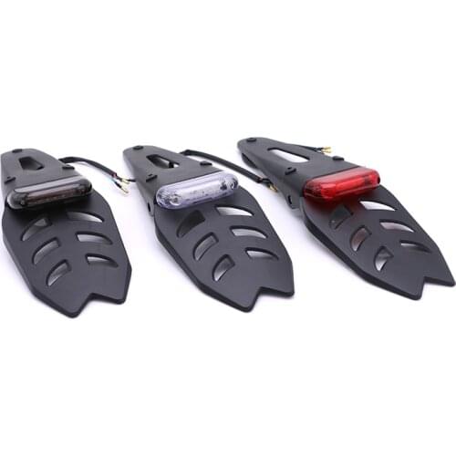 Dirt Bike Motorcycle LED Enduro Rear Fender Brake Tail Light Scooter Offroad For Honda Yamaha Suzuki Kawasaki Touring Custom