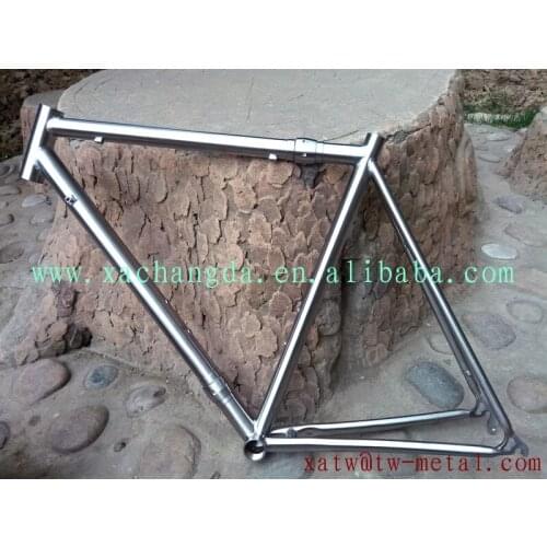 Titanium road bike frame with S&S coupler titanium S&S coupler bike frame