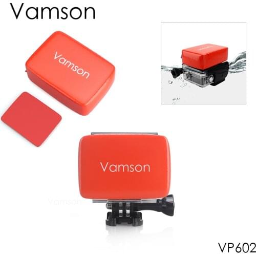 Vamson for GoPro Hero 8 7 6 5 Float Floaty Box With Adhesive Anti Sink Sticker For Go Pro Accessories for yi 4K MIJIA VP602