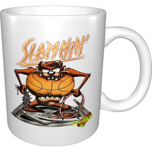 Vintage Taz Slammin Space Jam Faded And Soft Swea Mug Coffee Cup Coffee Mug Coffee Mug Large Skull Coffee Cup