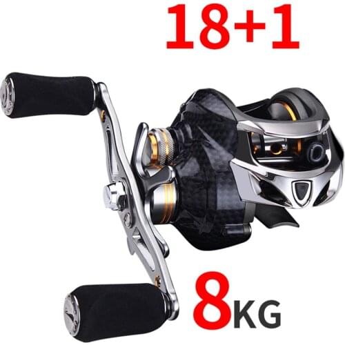 JAPAN 18bb+1 bearing carbon baitcasting lure fishing high-end 8KG DRAG FORCE
