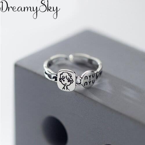 2020 Punk Vintage Letter Rings For Women Charming Ring Bohemian Wedding Fashion Jewelry Party Gifts