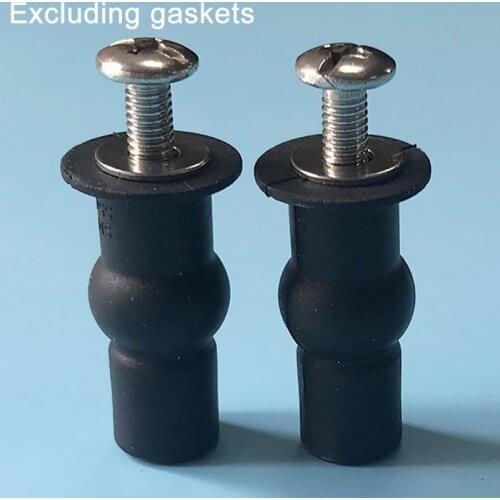 1Pair Toilet Seat Professional Nuts Expansion Screw Hinges Tool Easy Install Small Rubber Top Home Universal Fixing Accessories