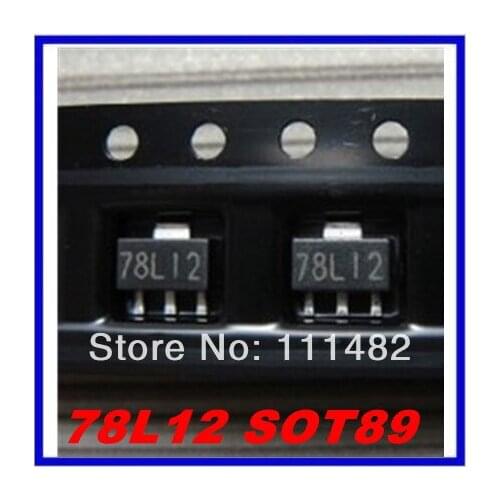 100PCS 78L12 SOT89