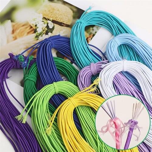 2mm Colorful High-Quality Round Elastic Band Round Elastic Rope Rubber Band Elastic Line DIY Sewing Accessories 4meters