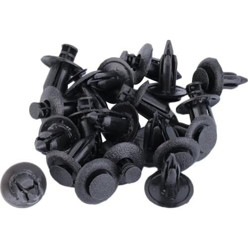 20pcs Car Motorcycle Fairing Clips Rivets Fit For 6mm 8mm Hole Fastener Panel Black New Dropping Shipping