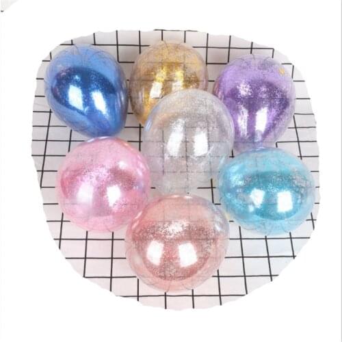 20pcs transparent trumpet confetti balloon Dold Star balloon helium balloon baby shower birthday wedding party balloon sequins