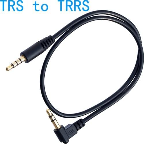 3.5mm TRS to TRRS Adapter Cable for RODE Video Micro Video Mic Go BY-MM1 Transfer From Smartphone to Microphone