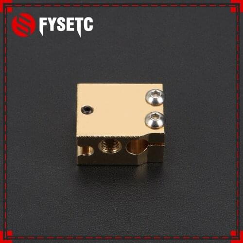 5pcs High Temperature H59 Copper Volcano Heater Block For E3D HOTEND Compatible PT100 Thermistor Cartridge Sensor V6 Hot