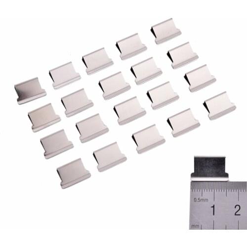 50pcs/pack Mini Metal Paper Clip Paper Document Binder Clips Office Learning Supplies