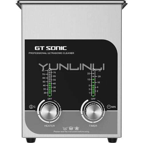 2L Small Ultrasonic Cleaning Machine Jewelry Glasses Accessories Shaving Head Cleaning Machine Ultrasonido Bath GTSONIC-T2