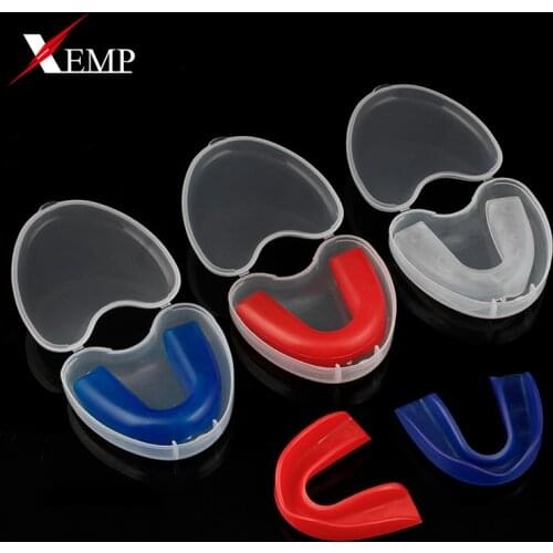 Basketball Sports Boxing Sanda Tooth Socket Muay Thai Boxing Taekwondo Single Double Layer Karate Transparent Protection Gum