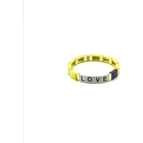 5pcs/lot 2019 Newest Design Unisex Paint Beads Love Bracelets Beads Bangles