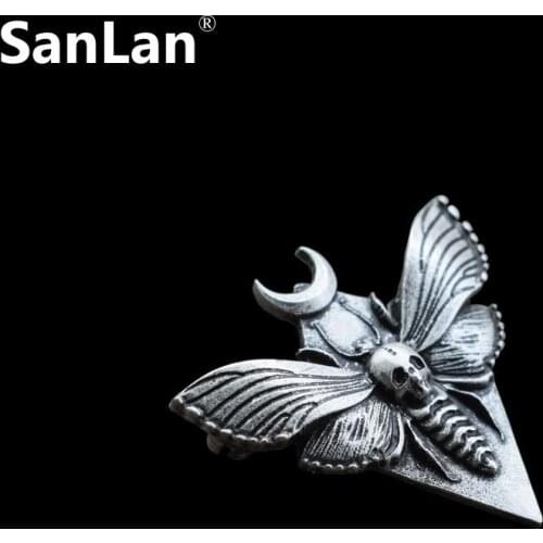 DeathS Head Hawkmoth Moth Brooch DeathS-Head Hawkmoth Gothic Halloween brooches Jewelry