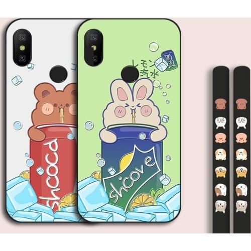 Lovely Coke Bear Case For Xiaomi Redmi Note 3 4 Pro 4X 5A Prime S2 Y2 Cartoon Silicone TPU Coxer For Redmi 5 Plus 6 6A GO