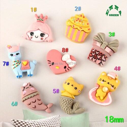 Cartoon Charms for kids cute Resin Charms for slime 10pcs Flatback Cabochons for Phone Cases or diy Scrapbooking Charms