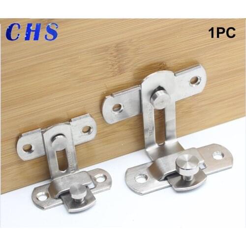 For Window Anti-theft Cabinet Fitting Hasp Latch Hotel Sliding 90 Degree Door Lock Stainless Steel Barrel Bolt Household