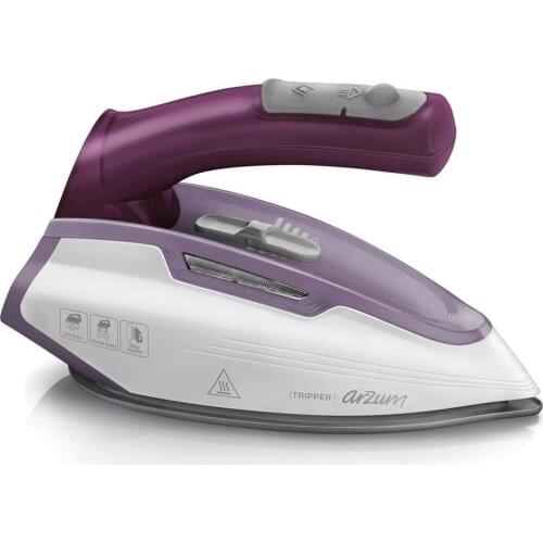 ARZUM AR690 Tripper Travel Iron - Purple Household Appliances Laundry Appliances Steam Presses Ceramic Base Portable Iron