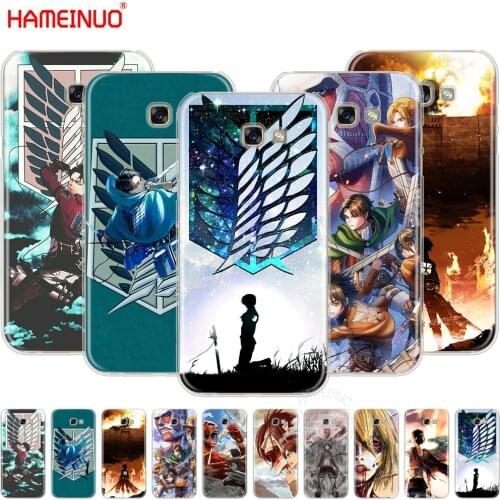 HAMEINUO Anime Japanese attack on Titan cell phone case cover for Samsung Galaxy A3 A310 A5 A510 A7 A8 A9 2016 2017 2018