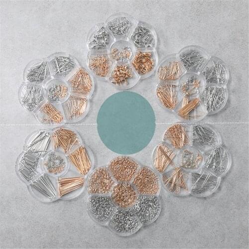 Hand-made Diy Earrings Ear Clip Material Package Basic Set 9-pin Vertical Bar Ring Earring Earrings Ear Jewelry Accessories