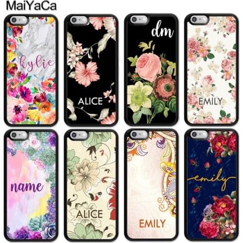MaiYaCa FLORAL Personalised Custom Case For iphone 12 mini 11 Pro MAX X XR XS MAX SE 2020 6S 7 8 Plus 5S Cover