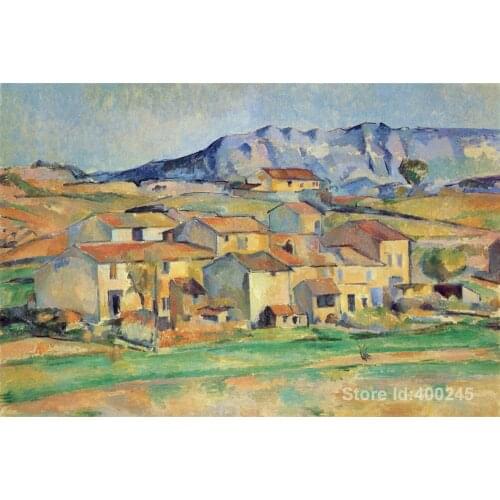 Famous Arts Reproduction Mont Sainte Victoire Paul Cezanne Paintings High quality Hand painted