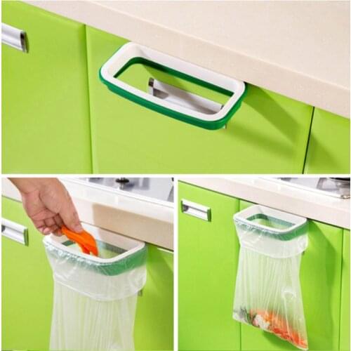 Hook Type Kitchen Cupboard Door Back Style Bracket Trash Garbage Bag Garbage Bag Storage Rack Shelf