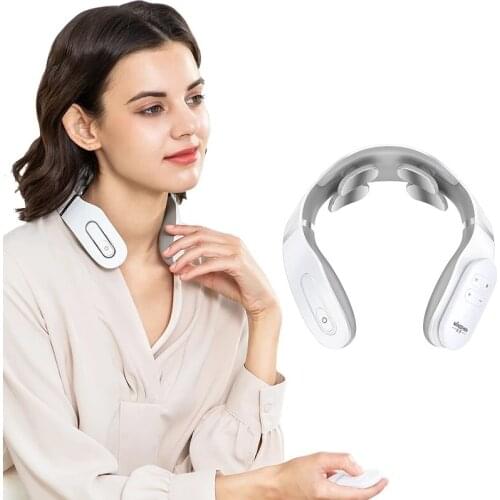 Electric Neck Cervical Massager Kneading Remote Control Physical Therapy Pain Relief Health Care Relax Spine Massagem Machine