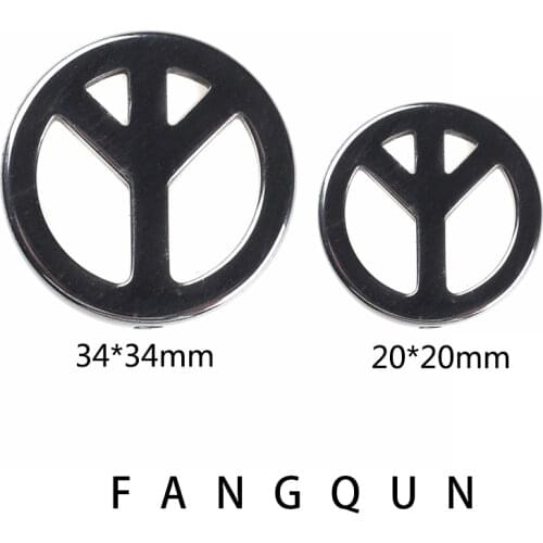 Fashion Jewelry Natural stone Hematite Round Anti-war Pendant 20/34mm Non-Magnetic Bead DIY Necklace accessories For Women Men