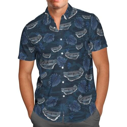 Warship 3D Beach Camisa Hawaii Shirt 2021 Summer Mens Shirt Short Sleeve Shirt Streetwear Oversized 5XL Camisas De Hombre-14