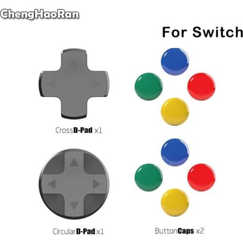 ChengHaoRan Skull Colorful Button Cap Set Thumb Stick Grip For Nintendo Switch NS Joy-Con Analog Joystick Cap Cover For Xbox PS4