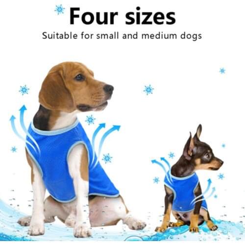 Pet Cooler Dog Clothes Summer Small and Medium-sized Chihuahua French Bulldog Vest T-shirt Cooling Jacket Pet Supplies Wholesale