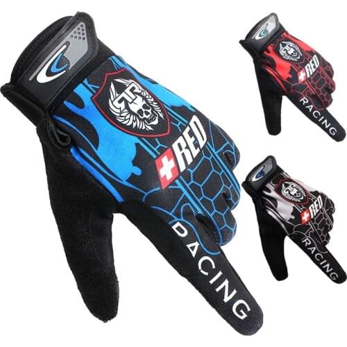 Mens Gloves Summer Spring Wolf Skull Breathable Non-Slip Touch Screen Cycling Sports Motorcycle Exercise Military Women Gloves