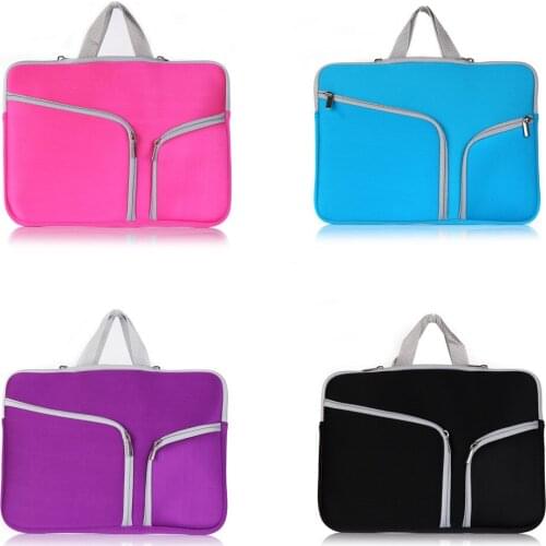 Portable Anti-shock Laptop Bag for MacBook Air Pro Retina 11 13 15 inch with Zip Design
