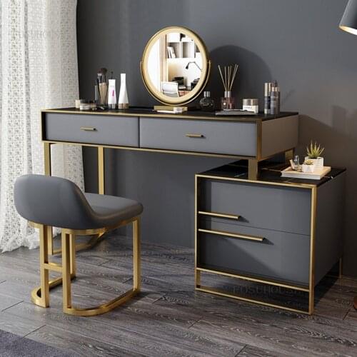 Light Luxury Home Dressers Nordic Small Apartment Dressing Table Bedroom Furniture Dresser Makeup Table Large Capacity Drawer