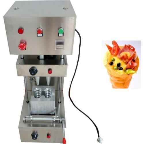 Two spiral Pizza cone machine stainless steel sweet cone pizza making machine handheld pizza cone maker machine